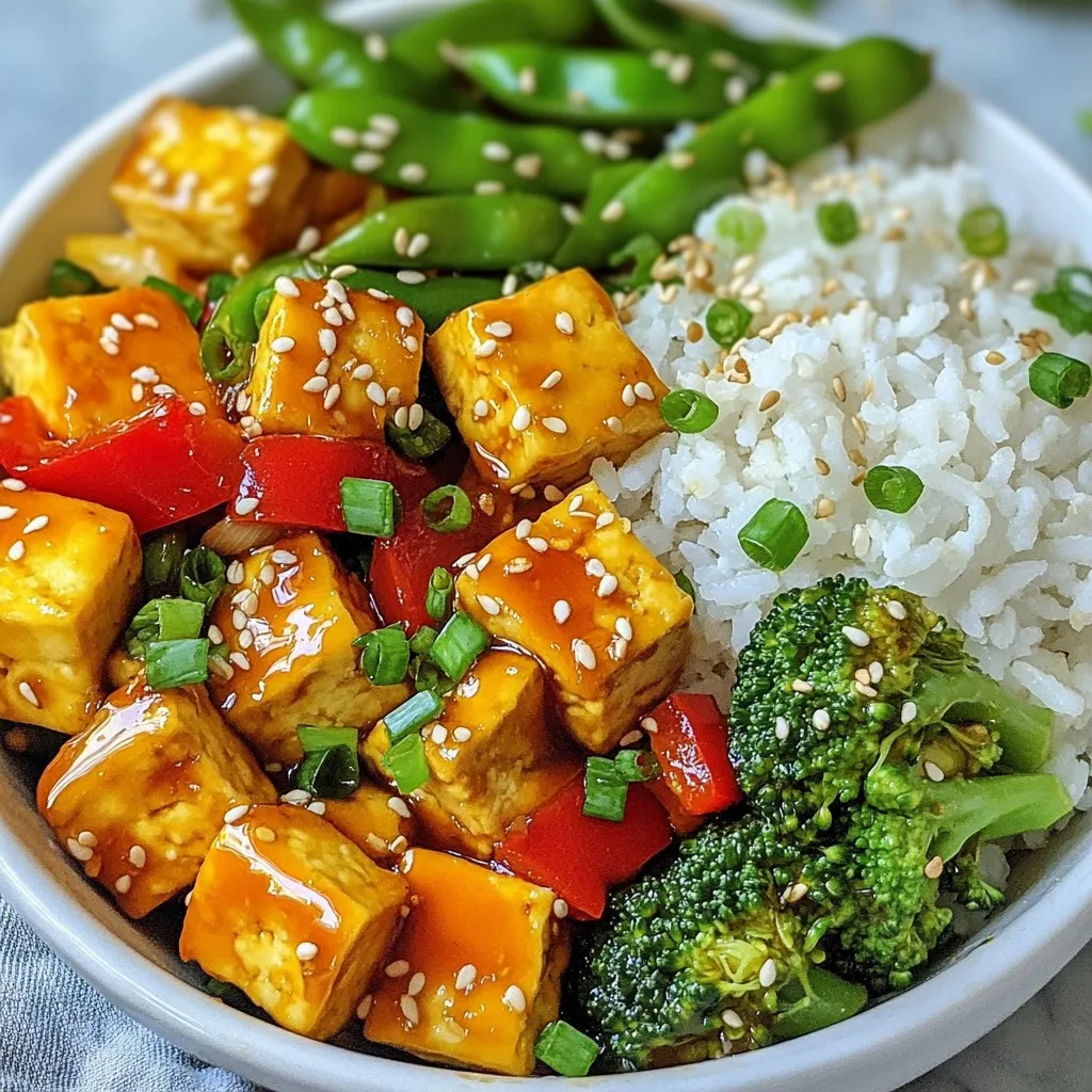 Teriyaki Tofu Stir Fry Schnelle und gesunde Mahlzeit