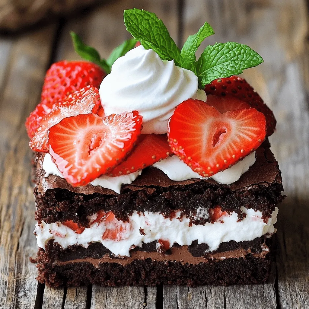 Brownie Strawberry Shortcake Geschmackvolle Dessertidee