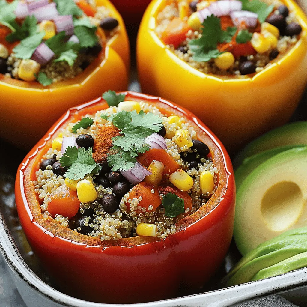 Vegan Stuffed Peppers Gesunde und leckere Mahlzeit
