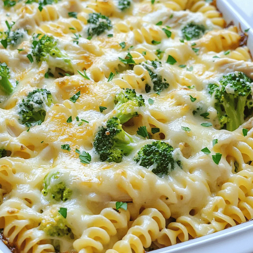 Easy Chicken Alfredo Bake Schnelle und einfache Mahlzeit
