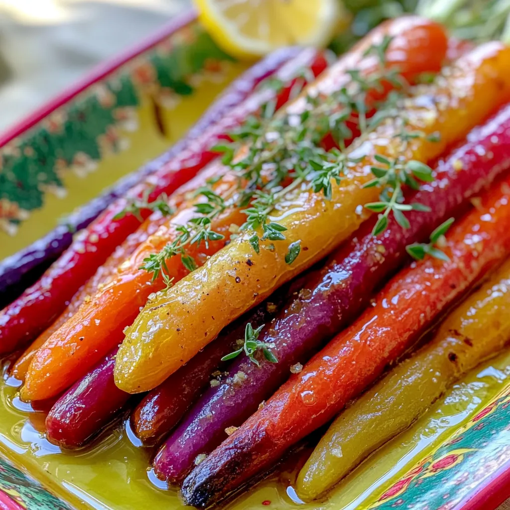 Roasted Rainbow Carrots Köstlich Rösten Anleitung