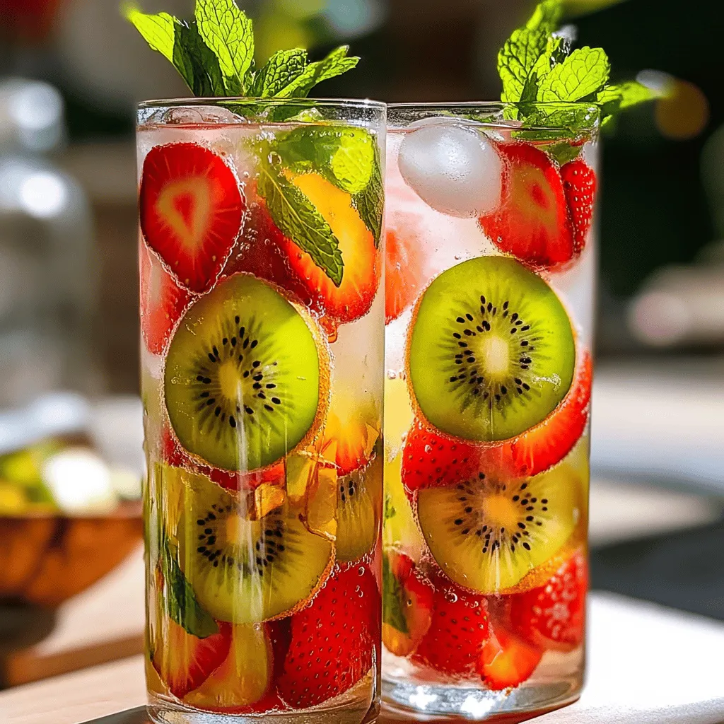 Strawberry Kiwi Refresher Erfrischend und Lecker