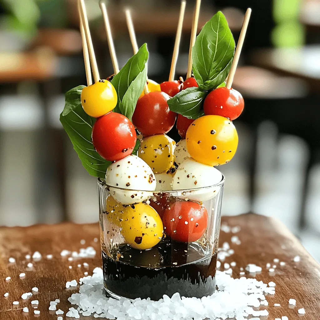 Mini Caprese Skewers: Geniale und einfache Vorspeise