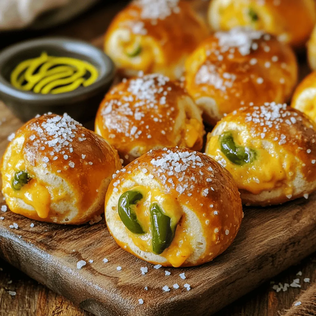 Jalapeño Cheddar Pretzel Bites Leckerer Snack Spaß