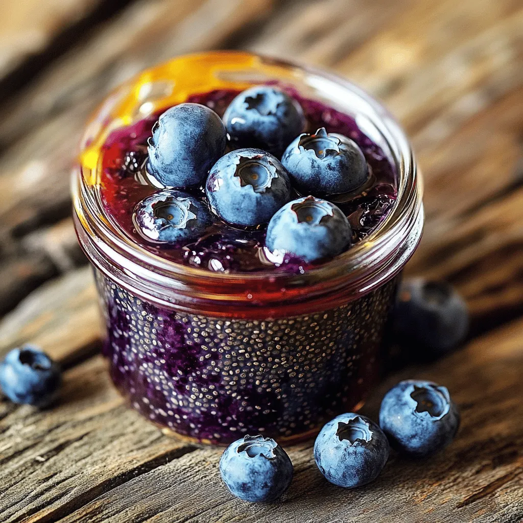 Blaubeer Mandel Chia Marmelade einfach selber machen