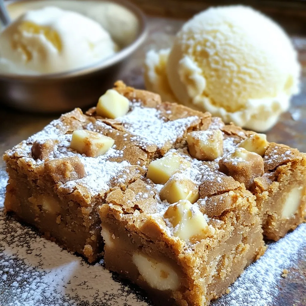 Cookie Butter Blondies Einfach und Lecker Rezept