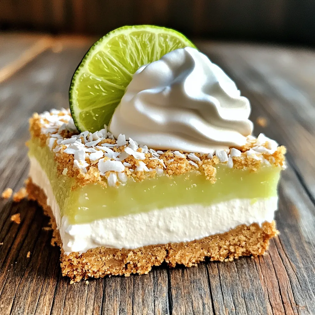 No-Bake Key Lime Pie Bars Einfaches und Köstliches Rezept