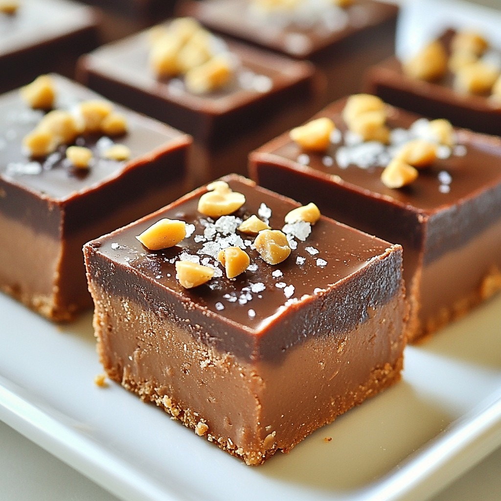 Schokoladen-Erdnussbutter-Fudge Einfache und Leckereien
