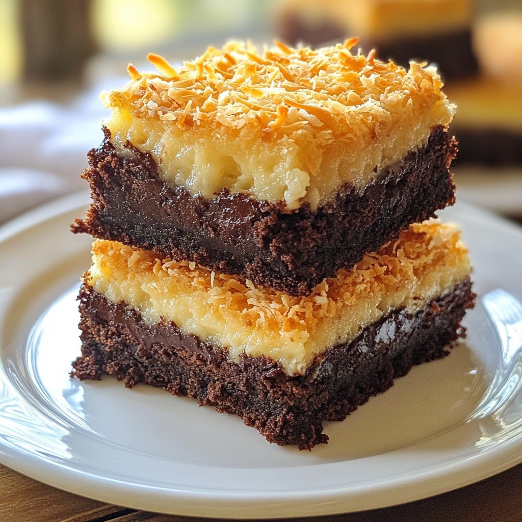 Kokos-Macaroon-Brownies Köstlicher Genuss für jeden