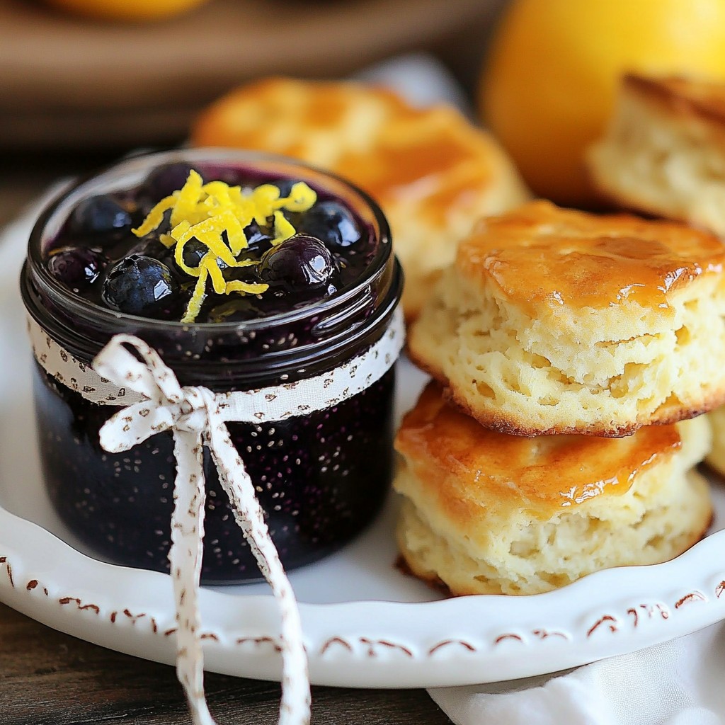 Lemon Blueberry Chia Jam Einfache und leckere Recipe