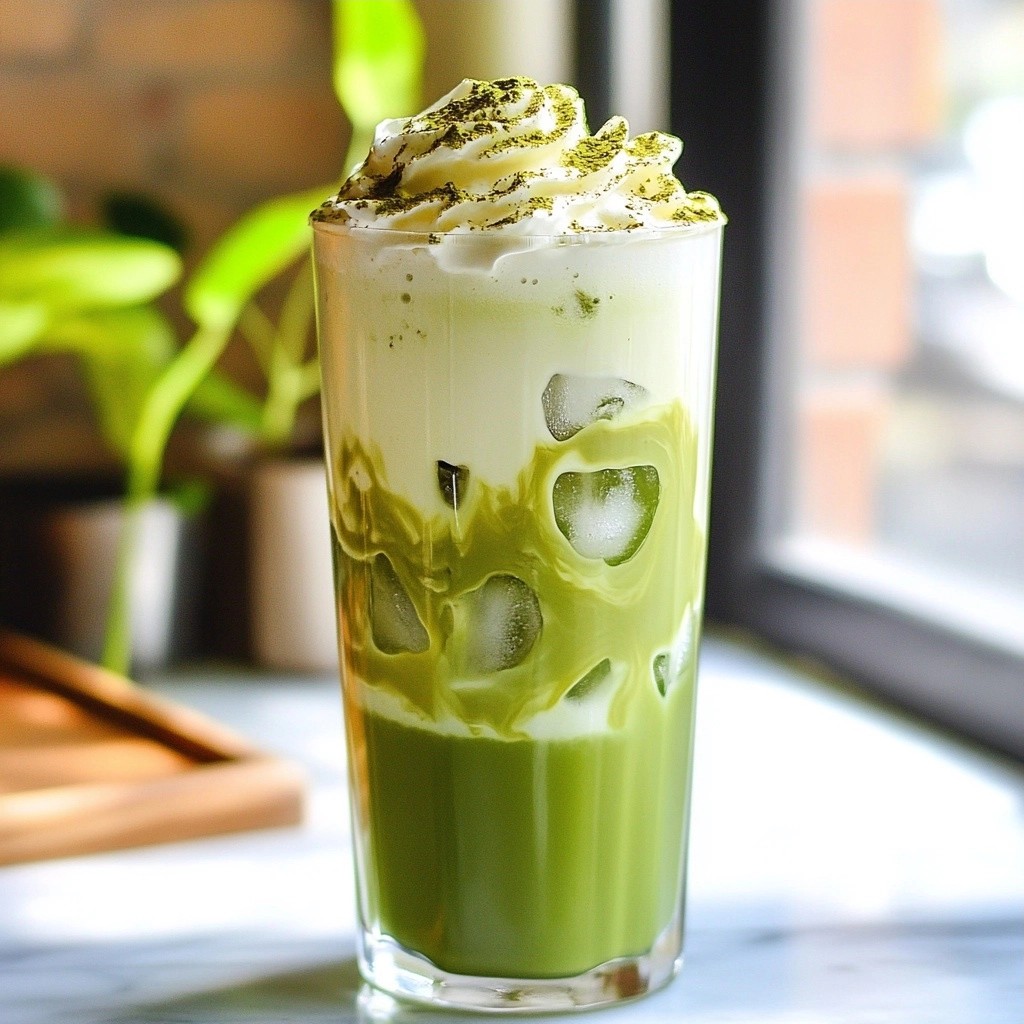 Smooth Starbucks DIY Iced Matcha Latte Rezept