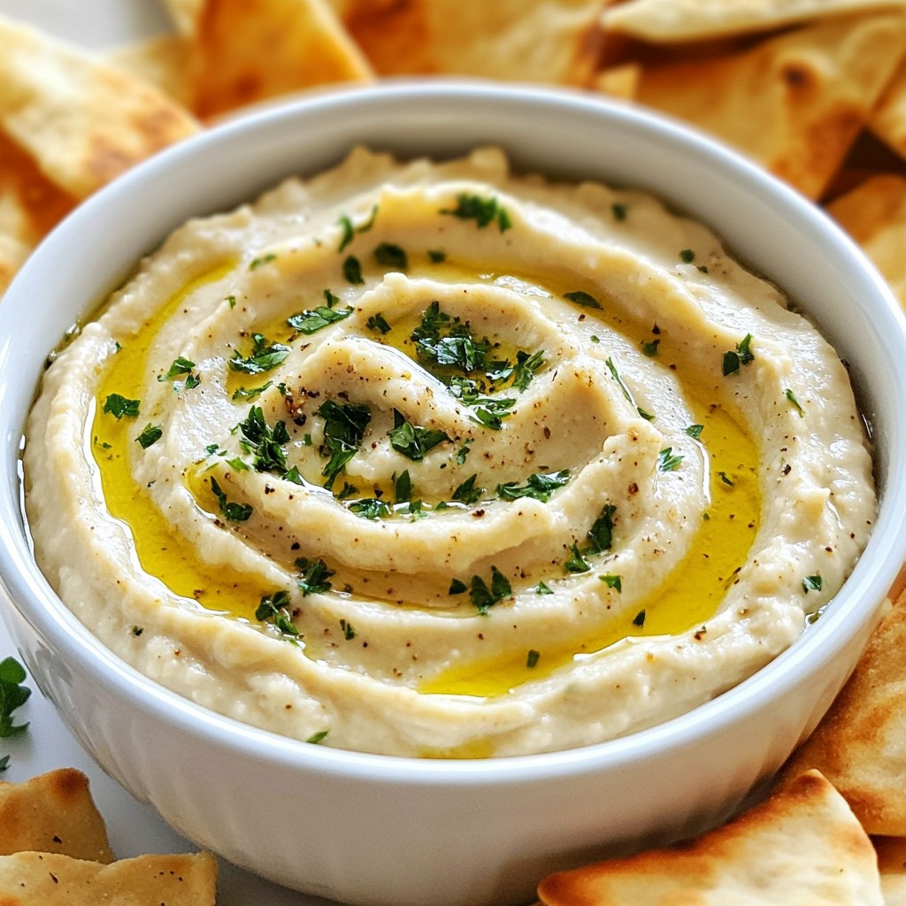 Roasted Garlic White Bean Dip Gesunder Snack Genuss