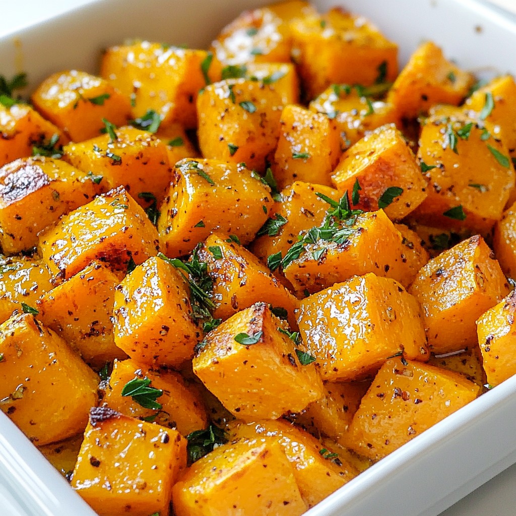 Garlic Herb Roasted Sweet Potatoes Einfache Rezeptidee