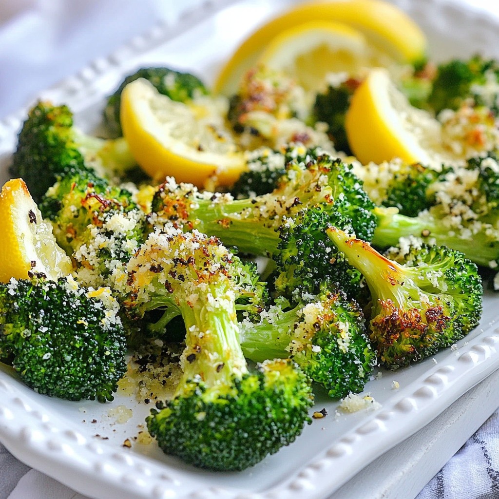 Zitronenpfeffer Röstbrokkoli köstlich und einfach