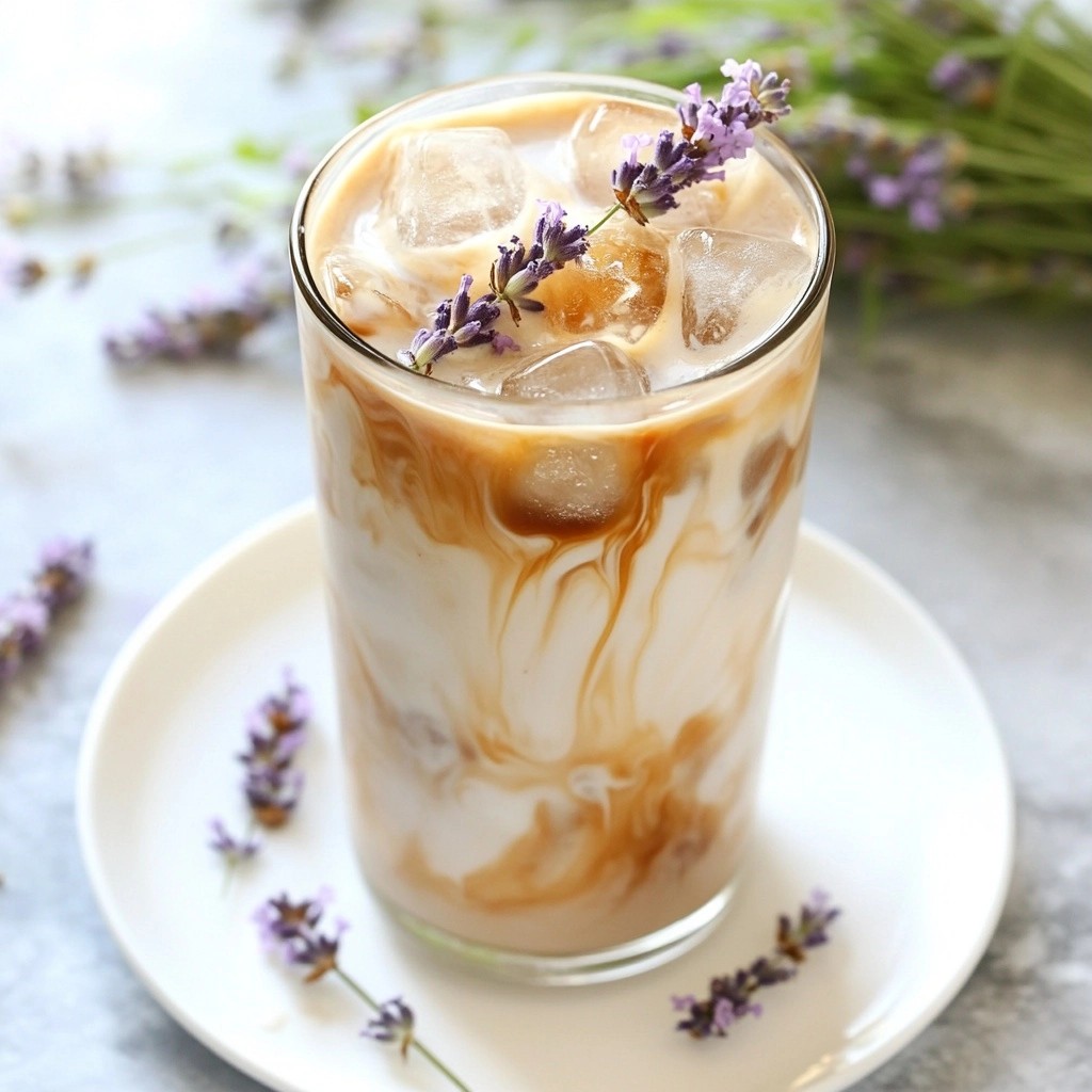 Trending Copycat Drinks Iced Lavender Latte Rezept