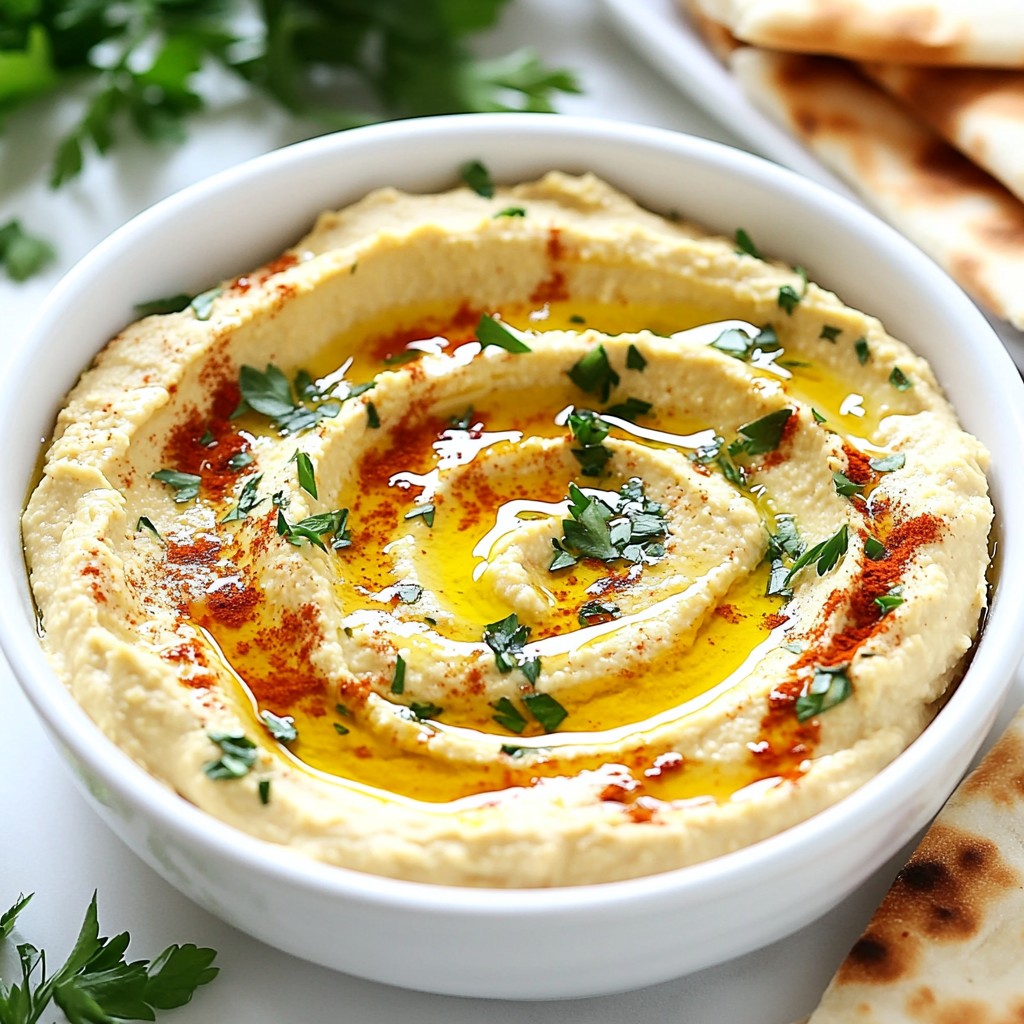 Cremiger gerösteter Knoblauch-Hummus Rezeptidee