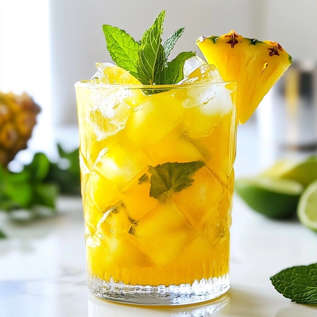 Erfrischende Starbucks DIY Ananas-Grüntee-Infusion