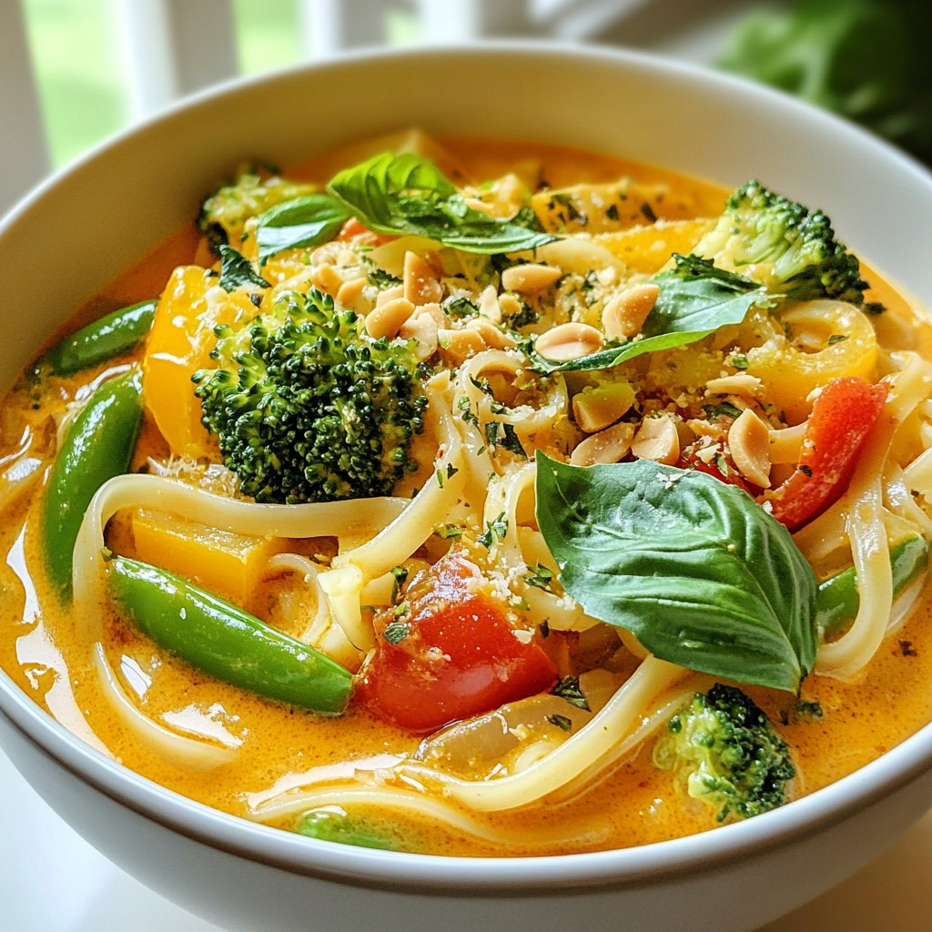 Thai Red Curry Noodle Bowl Köstliches Rezept entdecken
