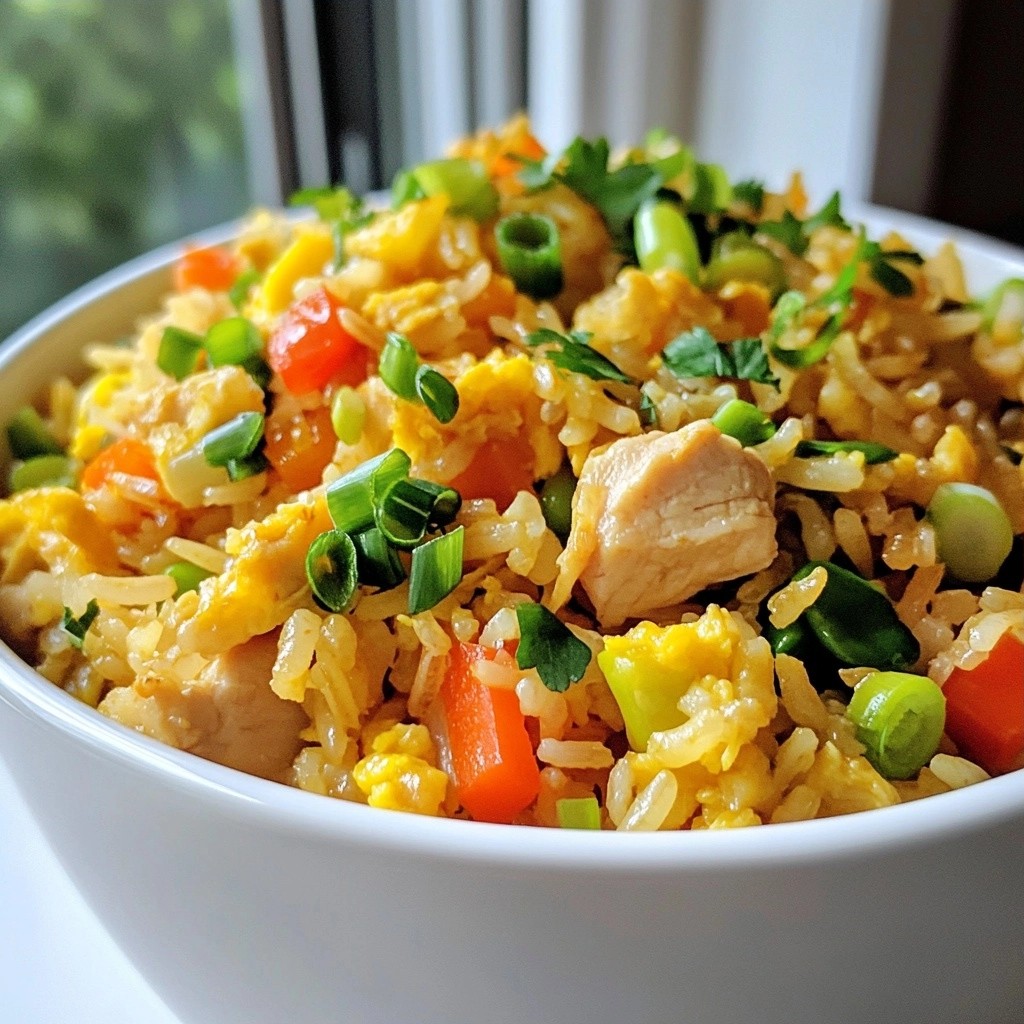 Savory Restaurant-Style Chicken Fried Rice Rezept