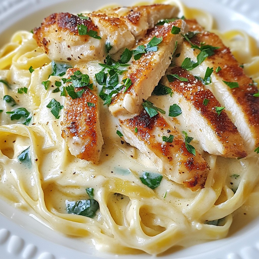Creamy Olive Garden Copycat Chicken Alfredo Rezept