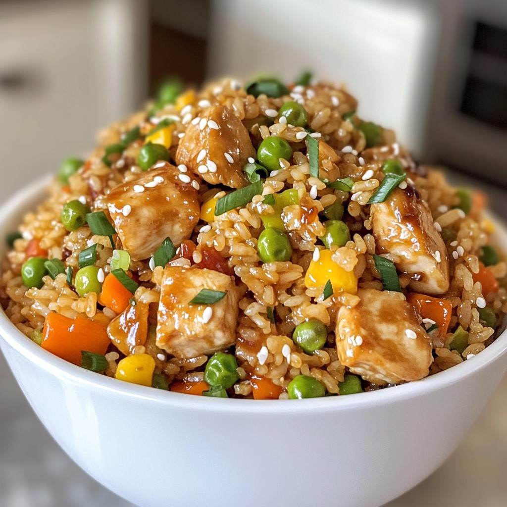 Teriyaki Chicken Fried Rice Einfache und köstliche Mahlzeit