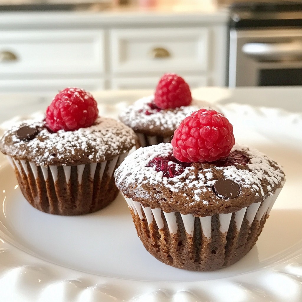Himbeer Dunkle Schokoladen Muffins für echte Genießer