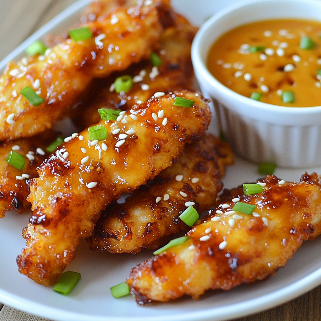 Spicy Honey Garlic Chicken Tenders Zarte Genusserfahrung