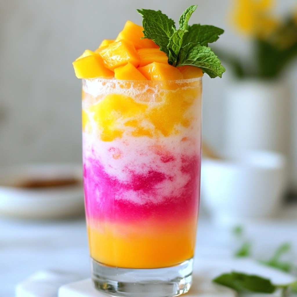 Erfrischende Starbucks DIY Mango Dragonfruit Erfrischung