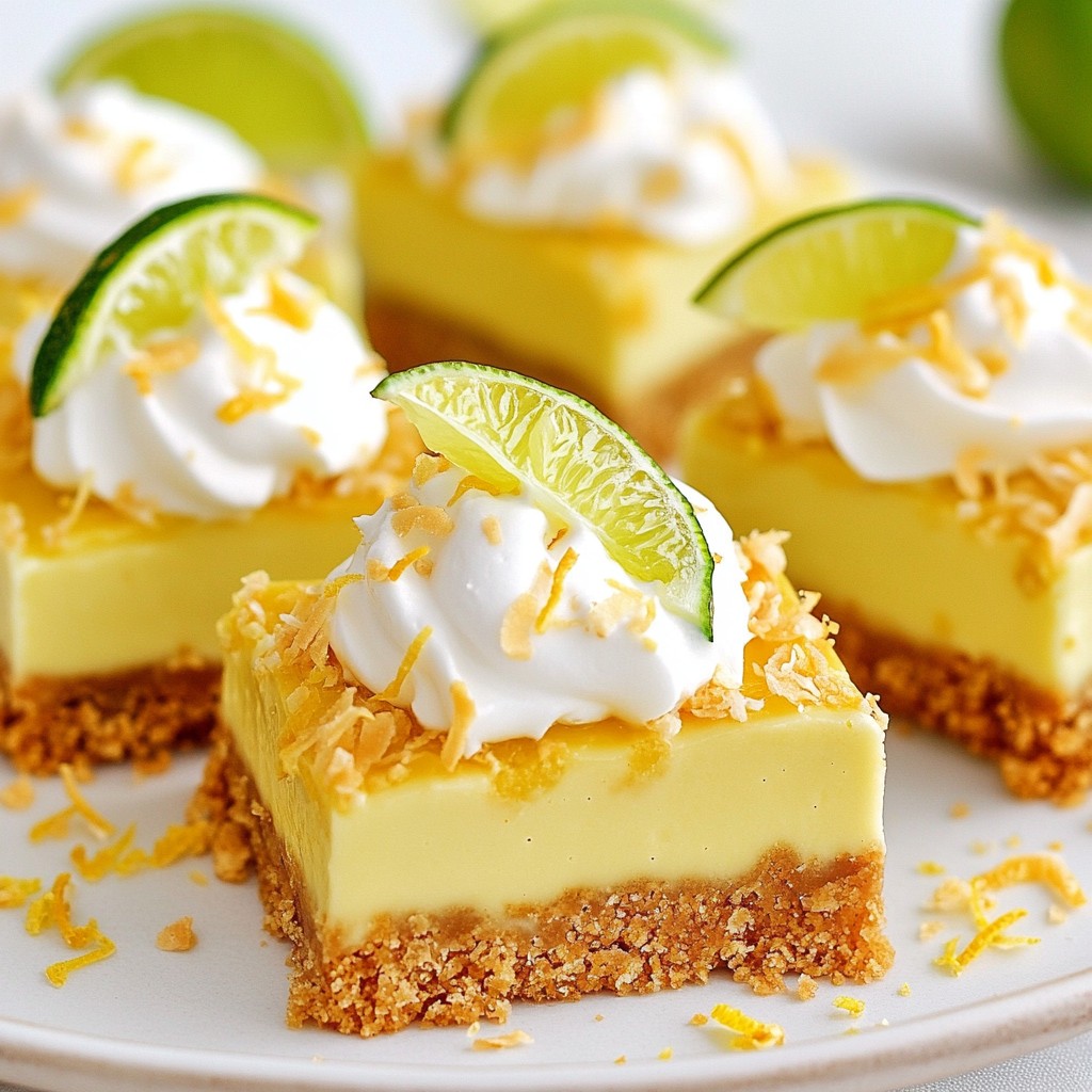 Schmackhafte Key Lime Pie Bars Einfaches Rezept