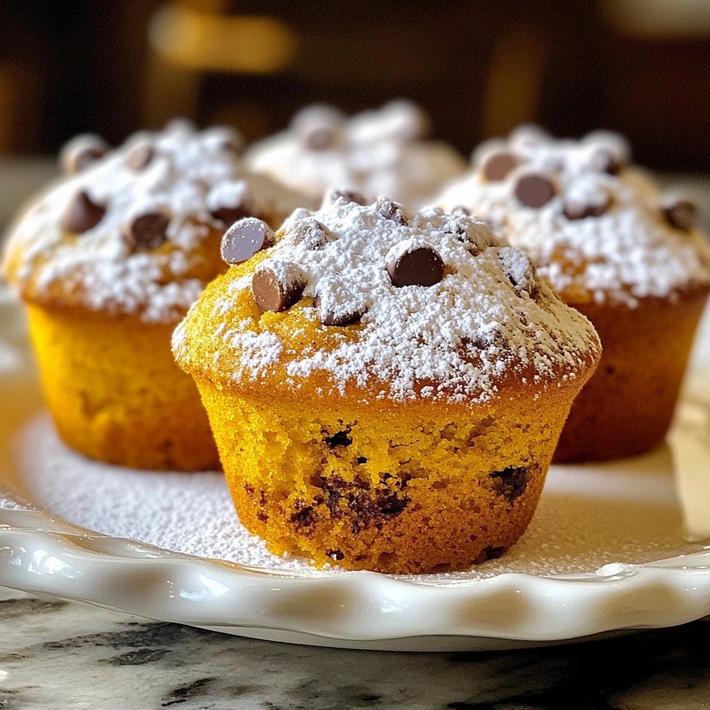 Pumpkin Chocolate Chip Muffins Einfaches Rezept