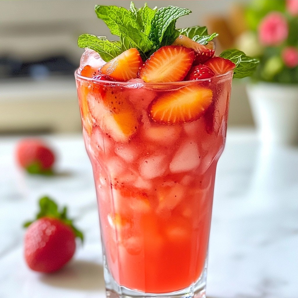 Erfrischender Starbucks DIY Strawberry Açai Refresher