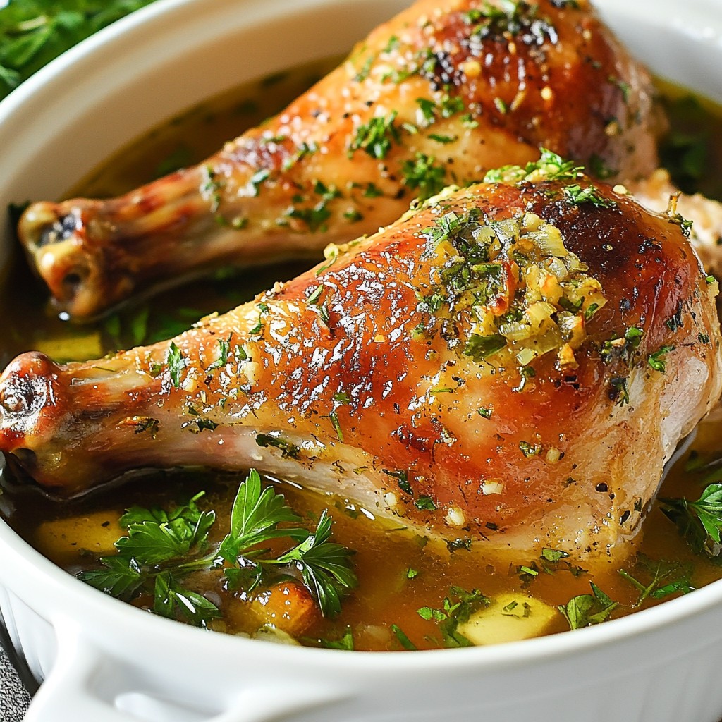 Knoblauch-Kräuter-Röst-Hähnchenkeulen einfach genießen