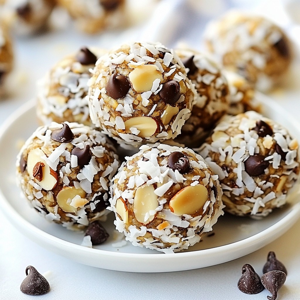 Almond Joy Energy Balls Kraftvoller Snack für dich