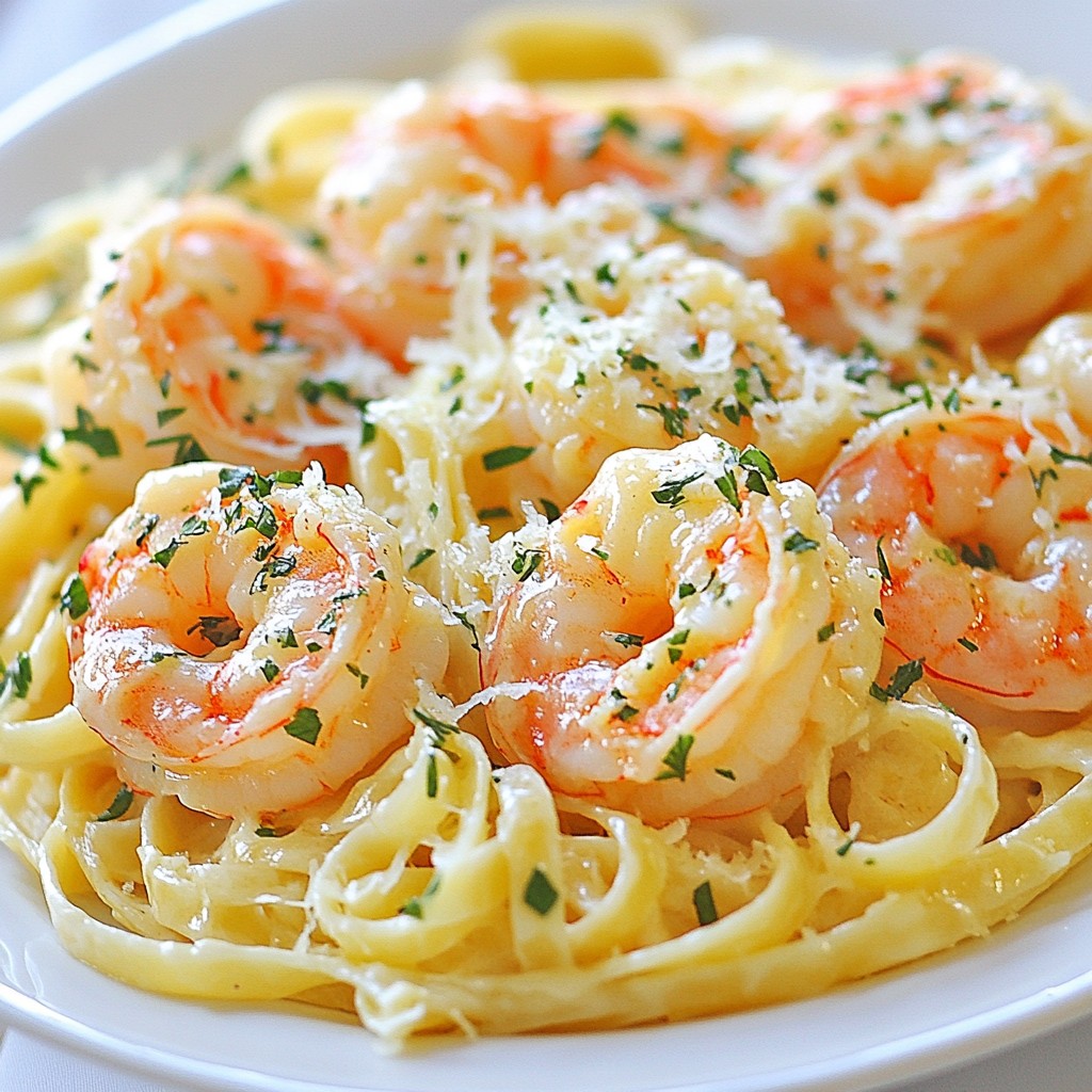 Buttery Olive Garden Copycat Shrimp Scampi Rezept