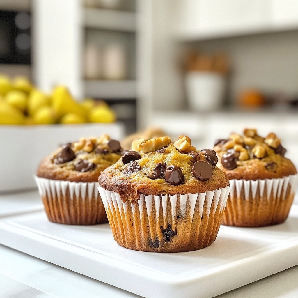 Avocado Chocolate Chip Muffins gesunde Leckerei