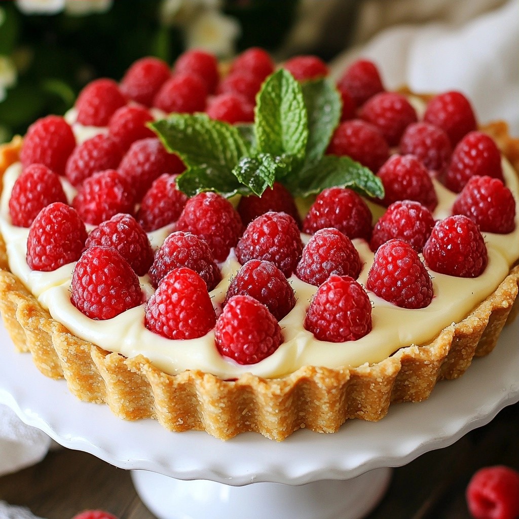 Silky Copycat Recipes Raspberry White Chocolate Tart