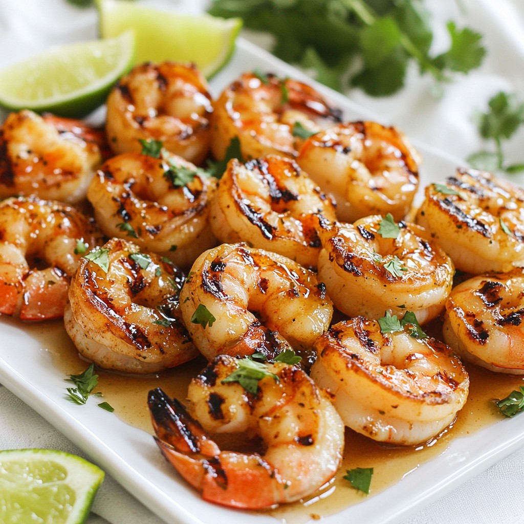 Honey Lime Grilled Shrimp Frisch und Einfach Genießen