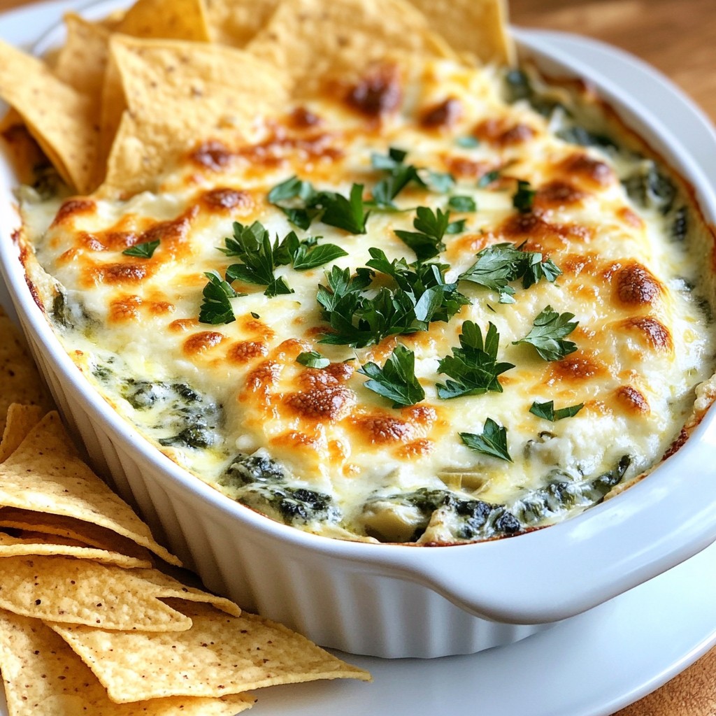 Cheesy Restaurant-Style Spinach Artichoke Dip Rezept