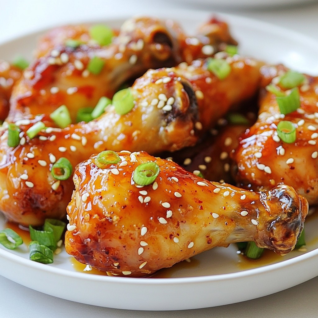 Spicy Honey Garlic Drumsticks Perfekt Zubereiten