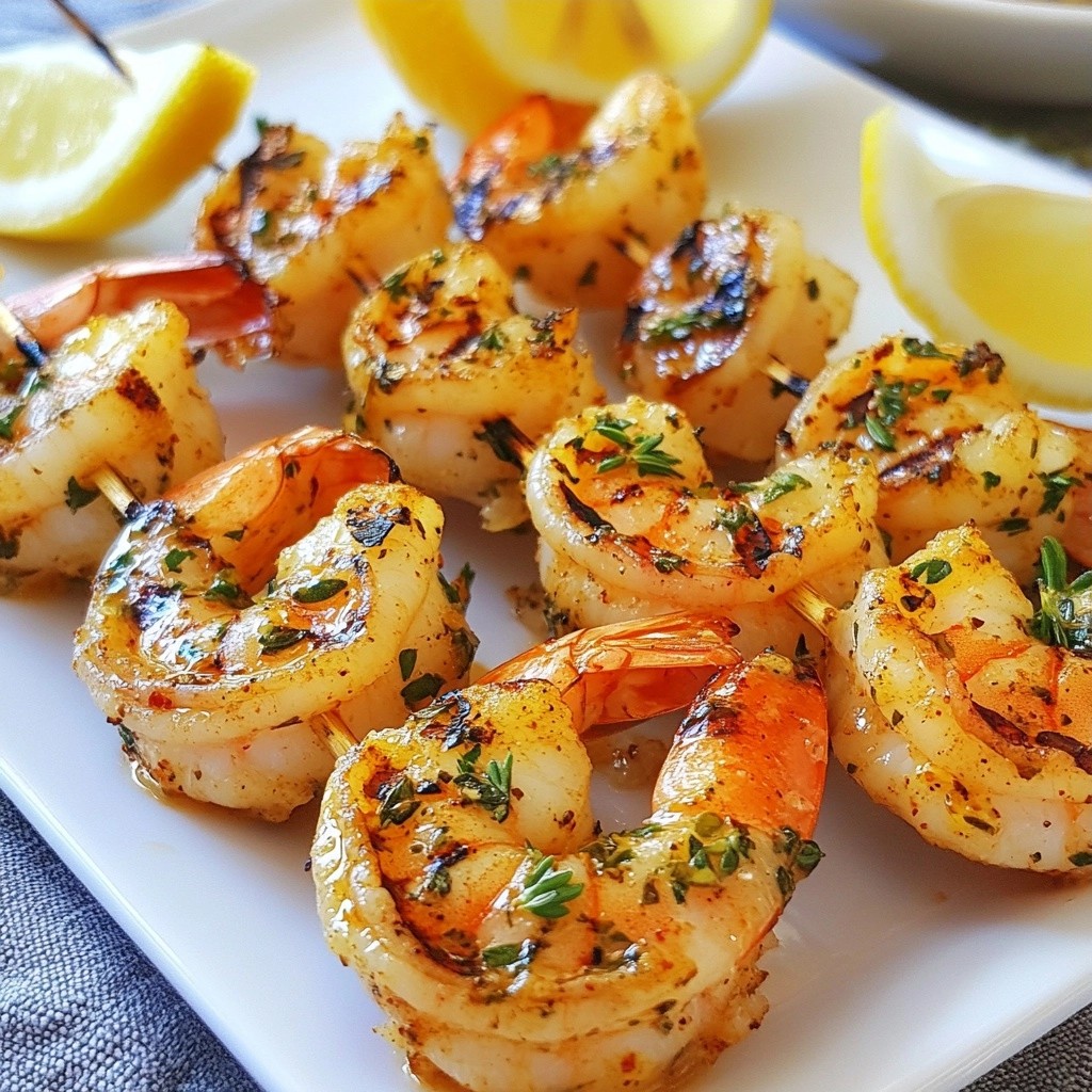 Zesty Copycat Recipes Lemon Herb Grilled Shrimp Genuss