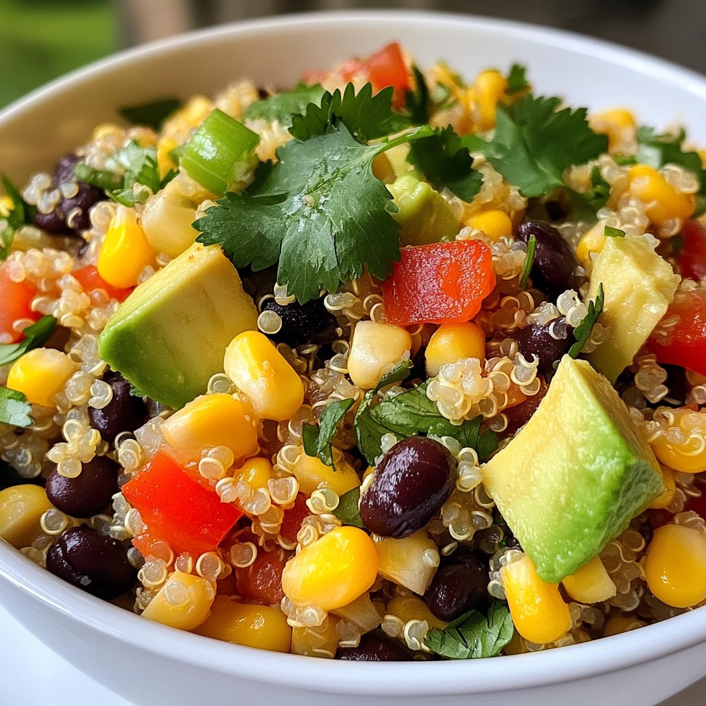 Southwest Quinoa Salad Nahrhafte und frische Option