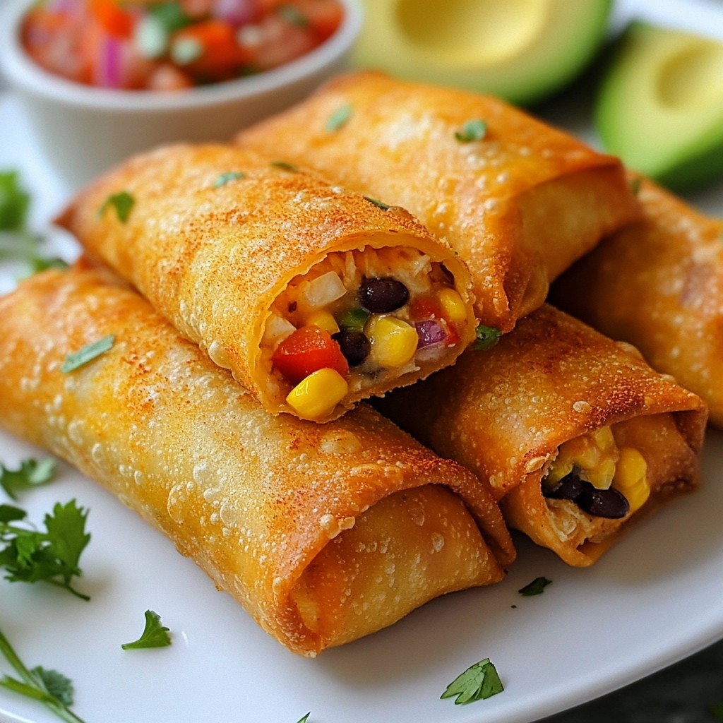 Zesty Copycat Recipes Southwest Egg Rolls schnell zubereiten