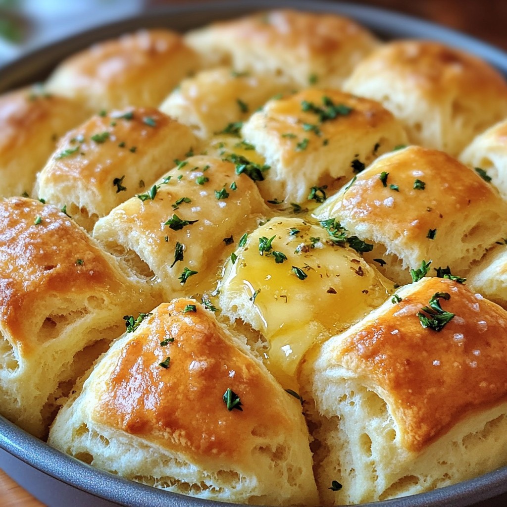 Knoblauch Kräuter Pull Apart Brötchen Wunderbar lecker