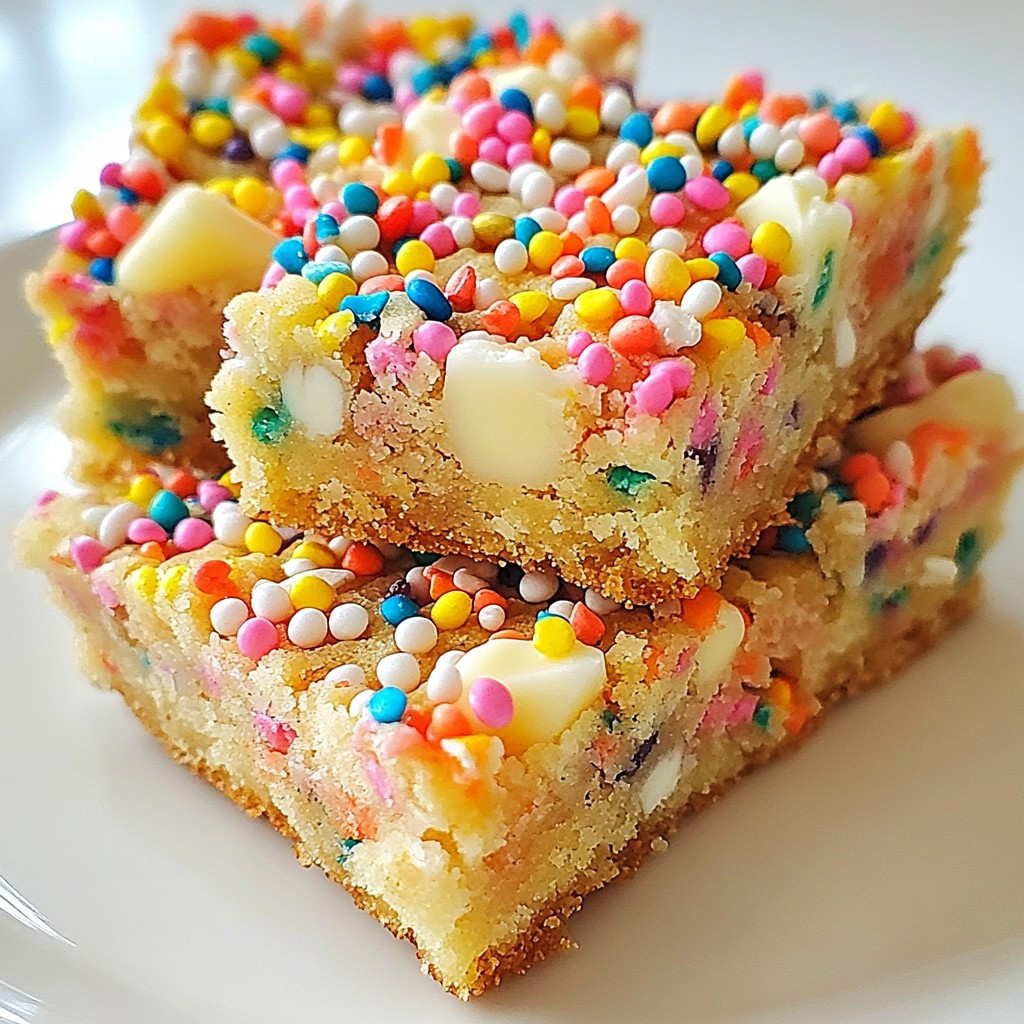 Confetti Sugar Cookie Bars Lustiger Genuss für Alle