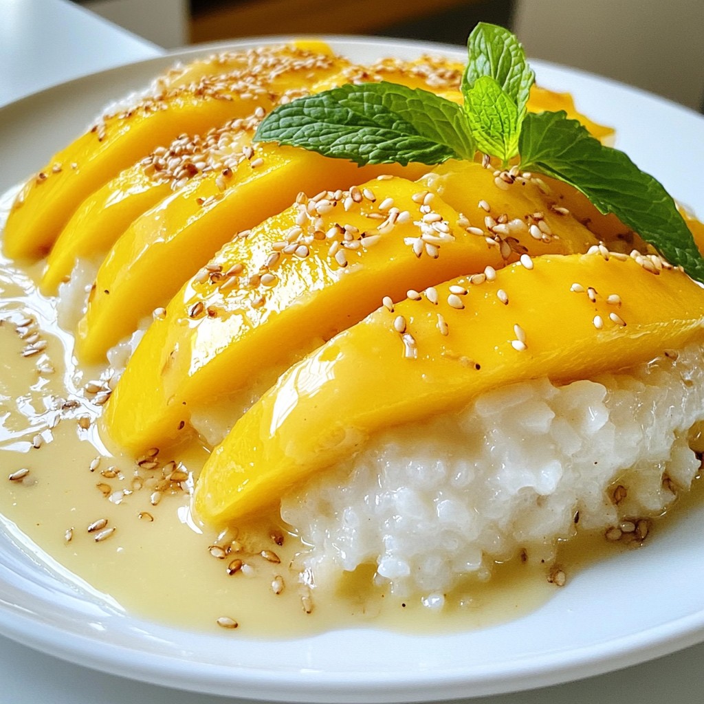 Mango Sticky Rice Einfache und Leckere Zubereitung