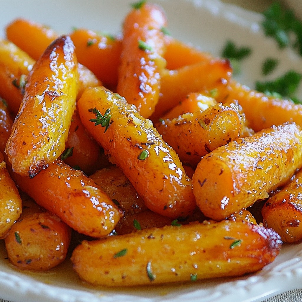 Honey Garlic Roasted Carrots Überzeugendes Rezept