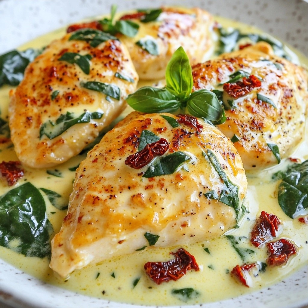 Cremige Copycat Rezepte Chicken Florentine einfach