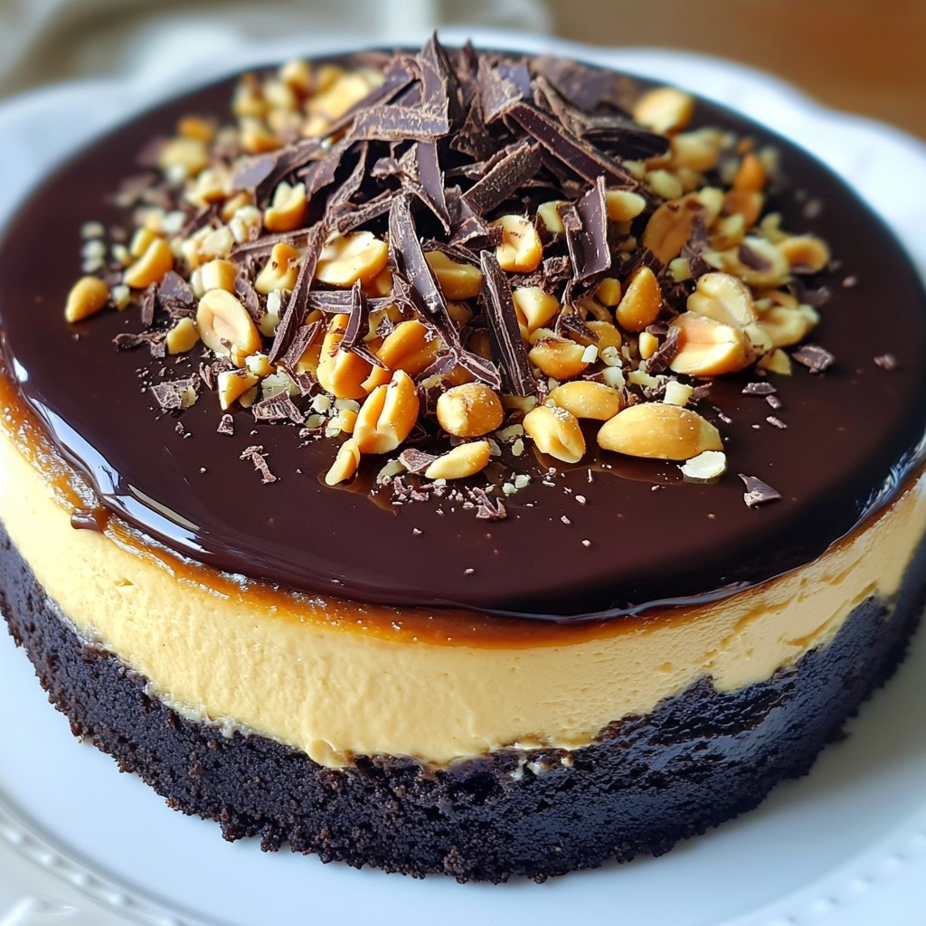 Schmackhafte Chocolate Peanut Butter Cheesecake Rezept