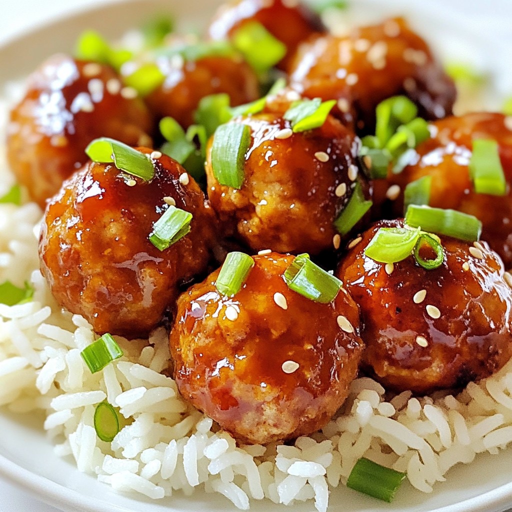 Honig-Knoblauch-Putenfleischbällchen einfache Rezept