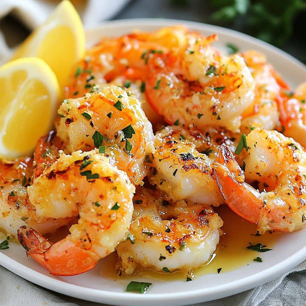 Knoblauch Parmesan Heißluftfritteuse Garnelen Rezept